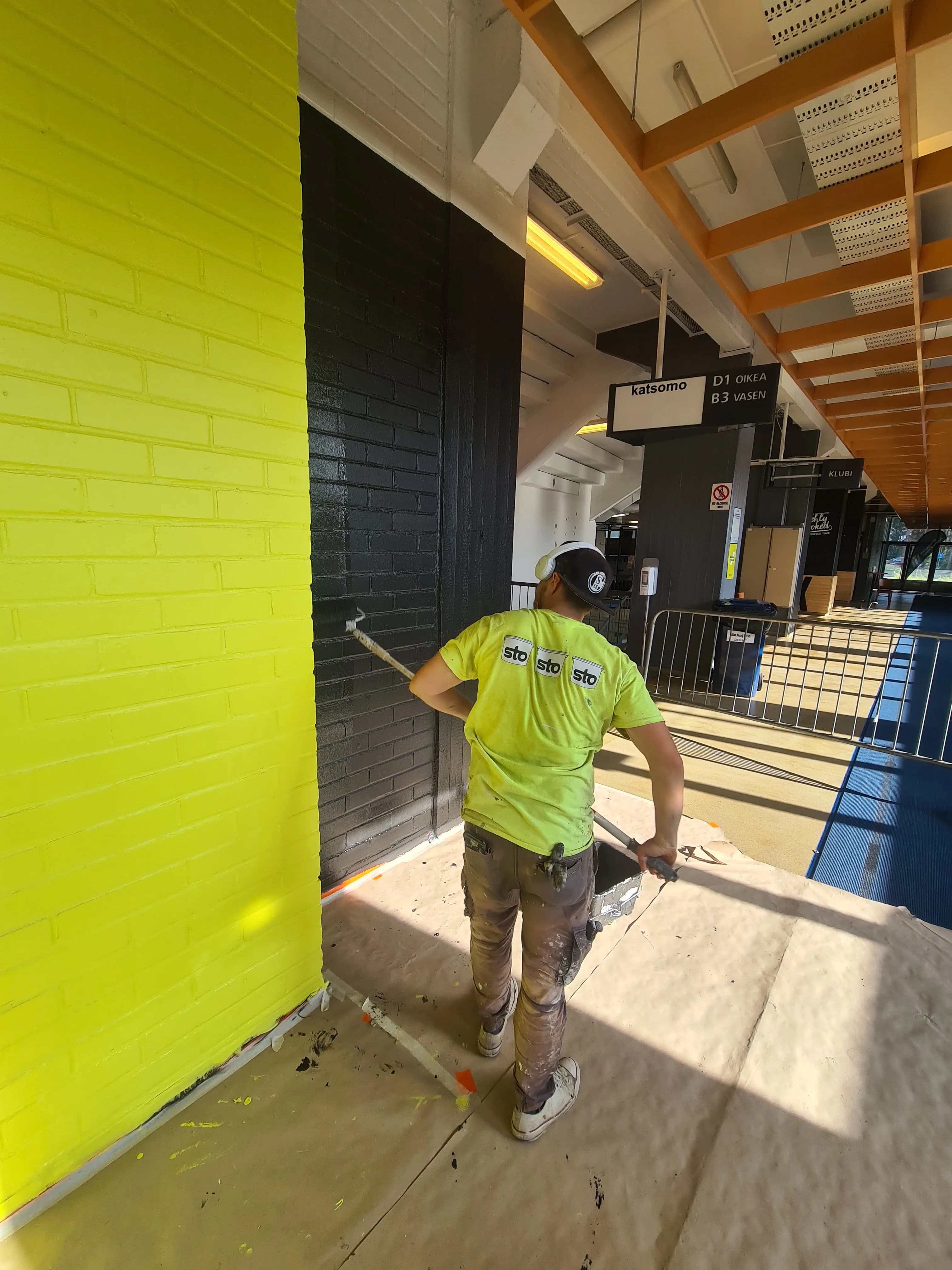 Kuva yksi työmaalta